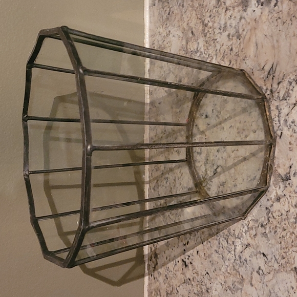 Accents Vintage Geometric Glass Terrarium Candle Holder Lantern Poshmark